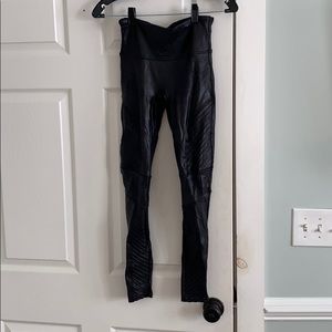 Spanx Faux Leather Moto Leggings